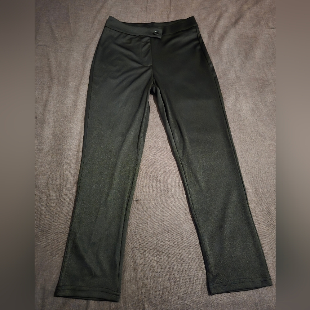 Black Faux Leather Flare Pants | Women’s Medium | High Rise Bootcut
